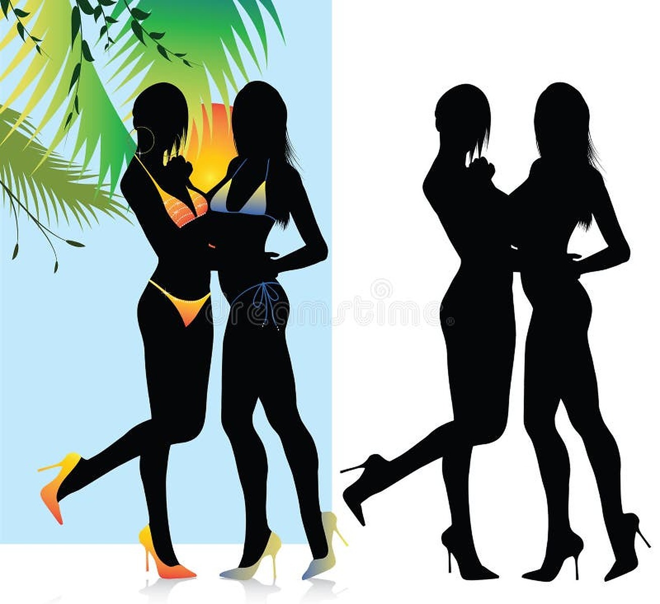 Ext Png Sexy Woman Silhouette In Bikini - Bikini Silhouette Stock Illustrations – 8,441 Bikini Silhouette
