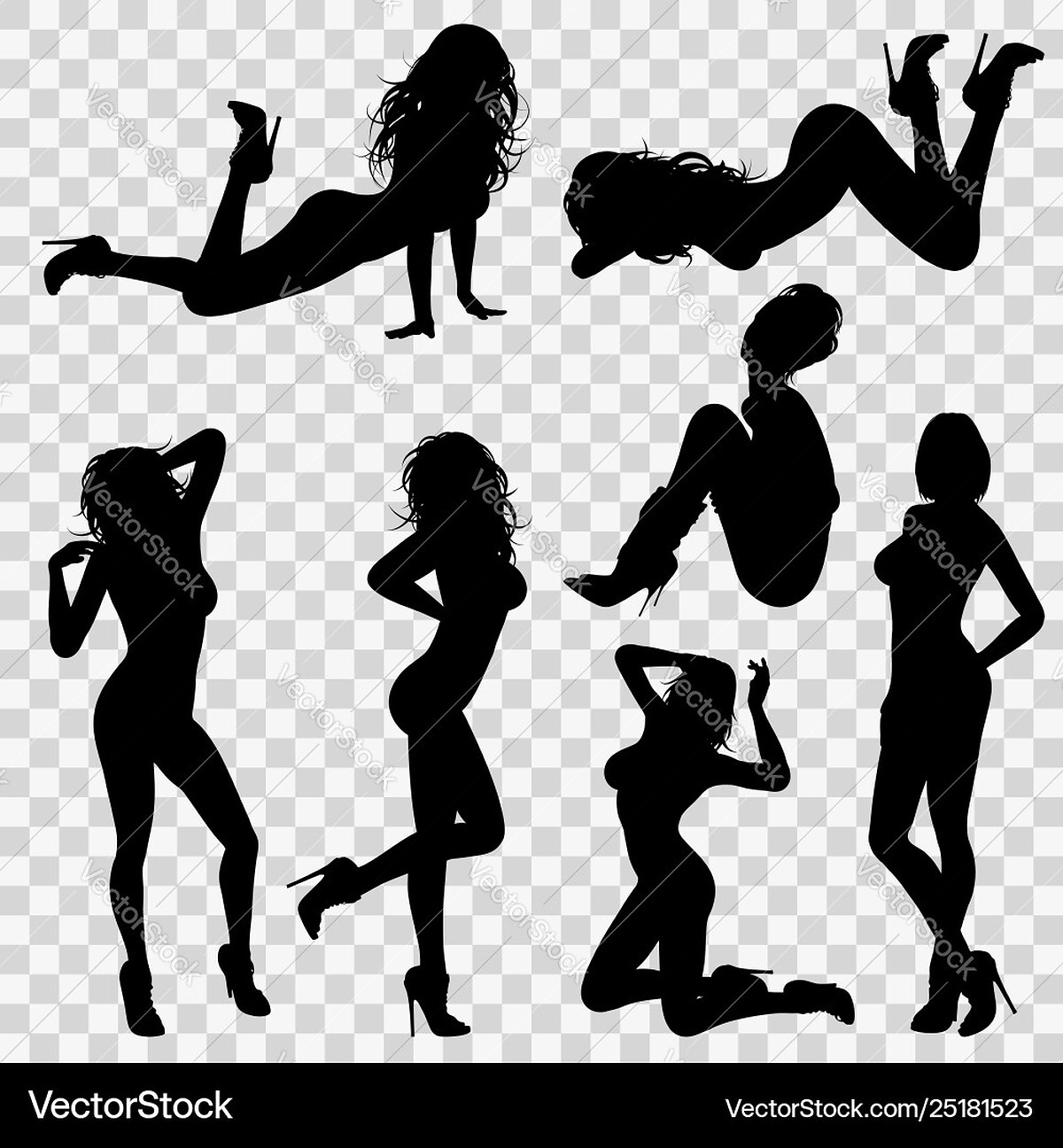 Ext Png Sexy Woman Silhouette In Bikini - Sexy Girl Silhouettes – Royalty Free Vector Vectorstock