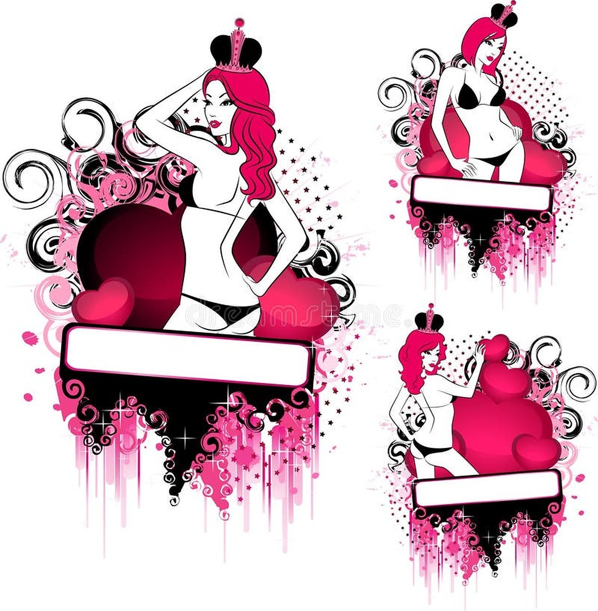 Photos - Bikini Silhouette Abstract Stock Illustrations – 1,354 Bikini Si