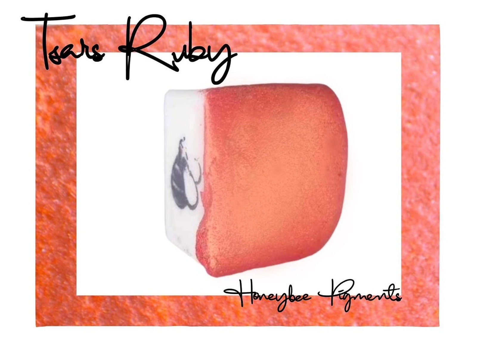 Photos - Tsars Ruby Red Shimmer Watercolour Paint Honeybee Pigments C (1)