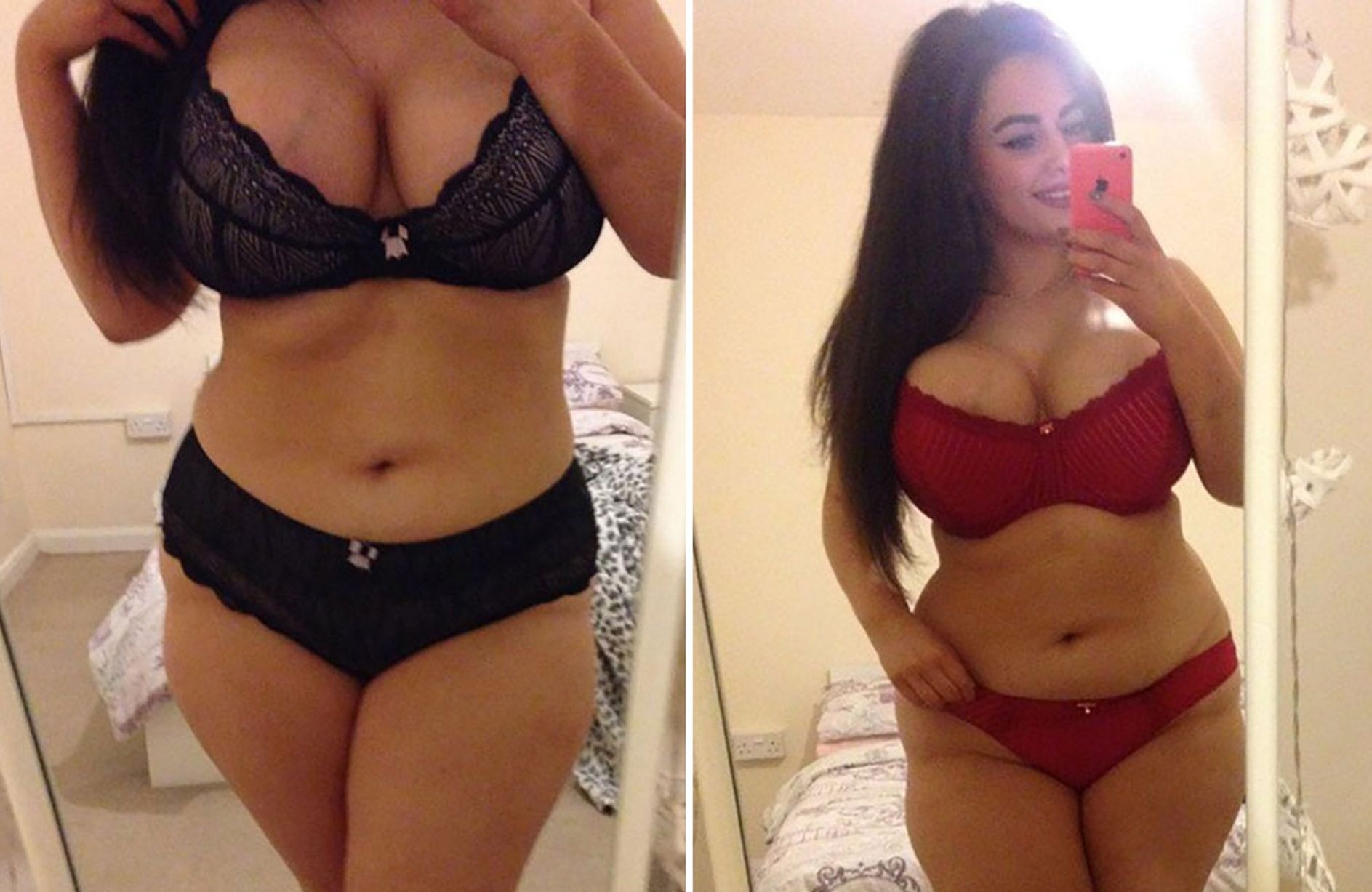 Selfies Lingerie - Killer Curves Policewoman Strips To Flaunt 32Jjs And Wow Her Boy