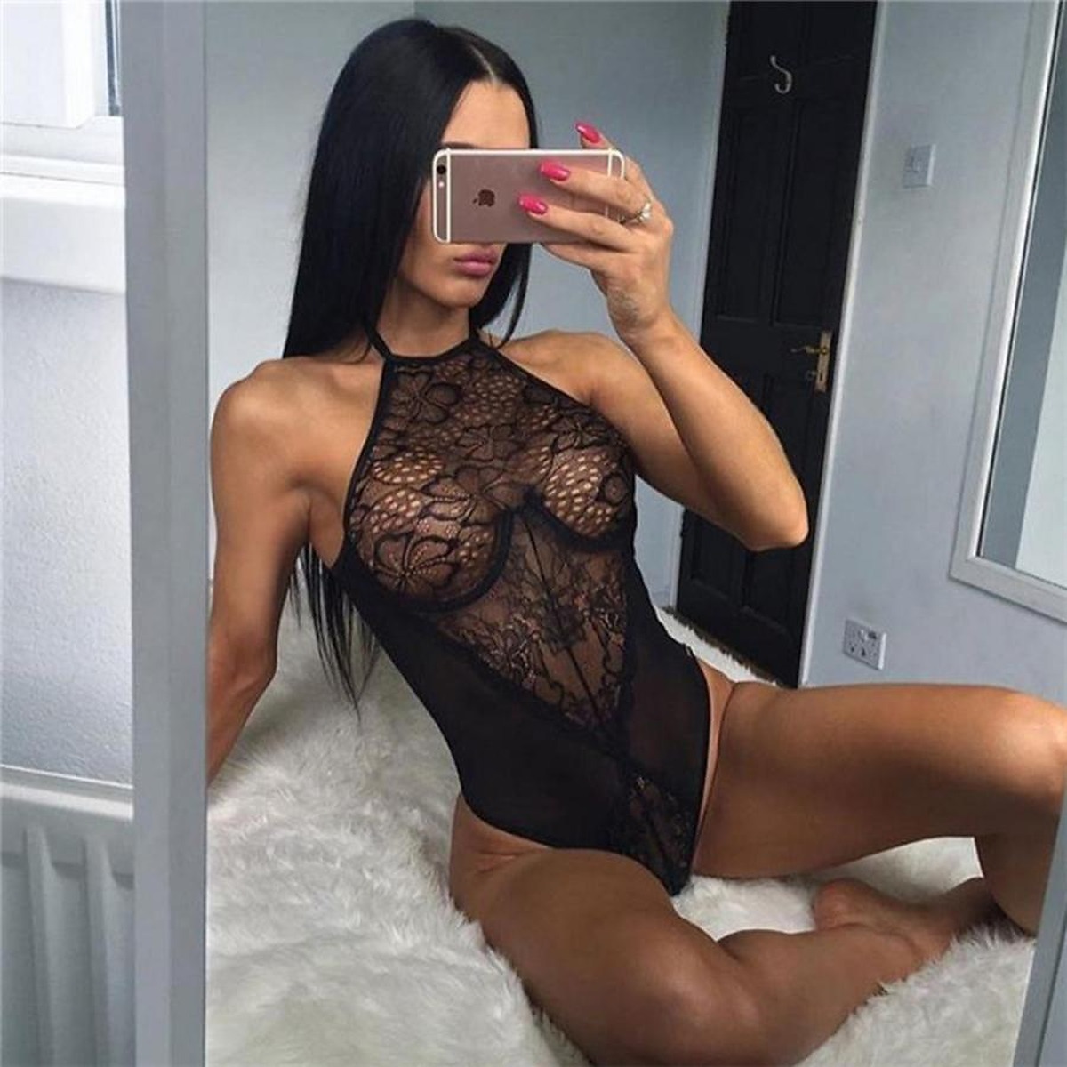 Selfies Lingerie - Ladies Sexy Lingerie Lace Lingerie Black Sexy