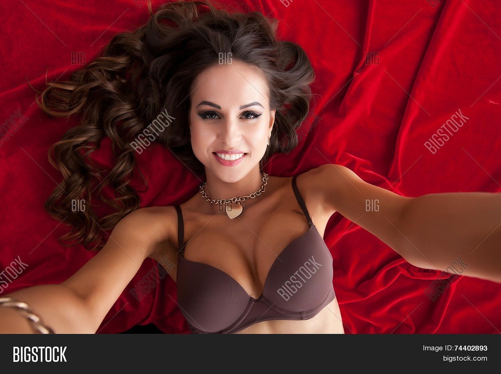 Selfies Lingerie - Sexy Model Takes Image & Photo (Free Trial) Bigstock