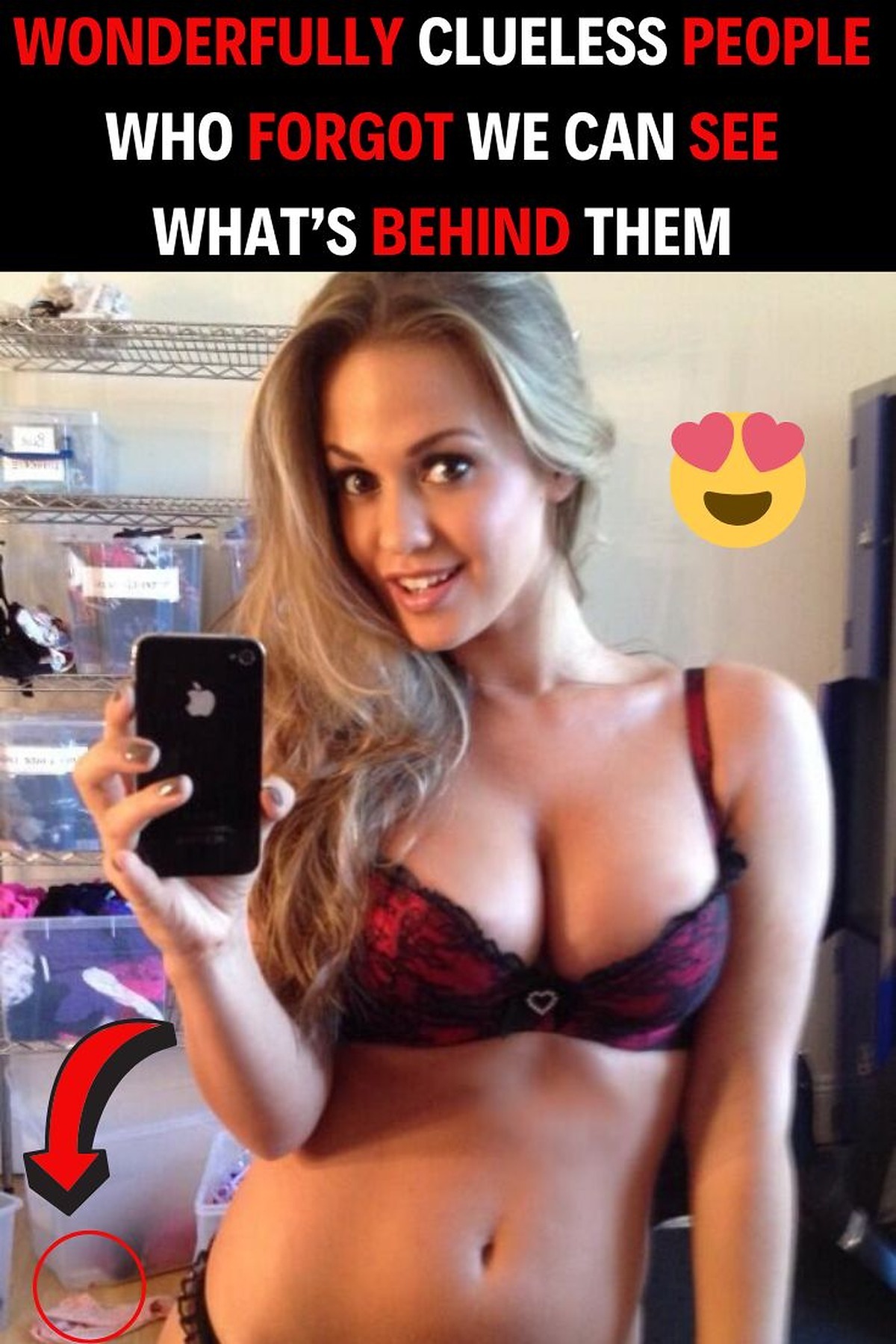 Selfies Lingerie - Wonderfully Clueless People Who Forgot We Can See What’s Behind