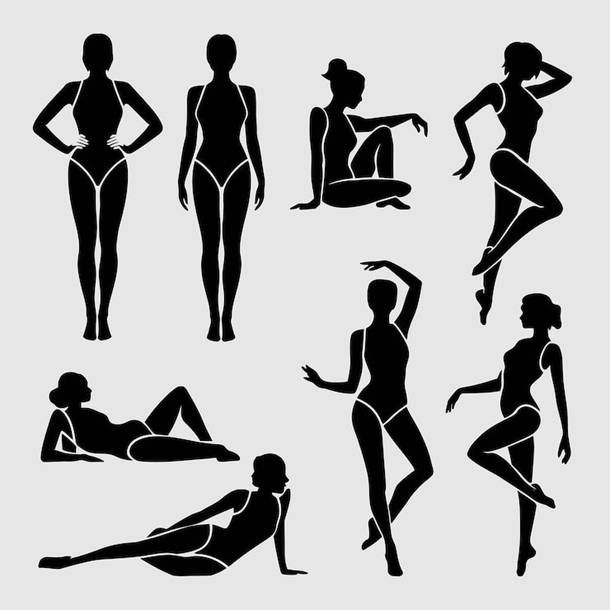 Photos - Page 11 Bikini Silhouette Vectors Download Free High Quality