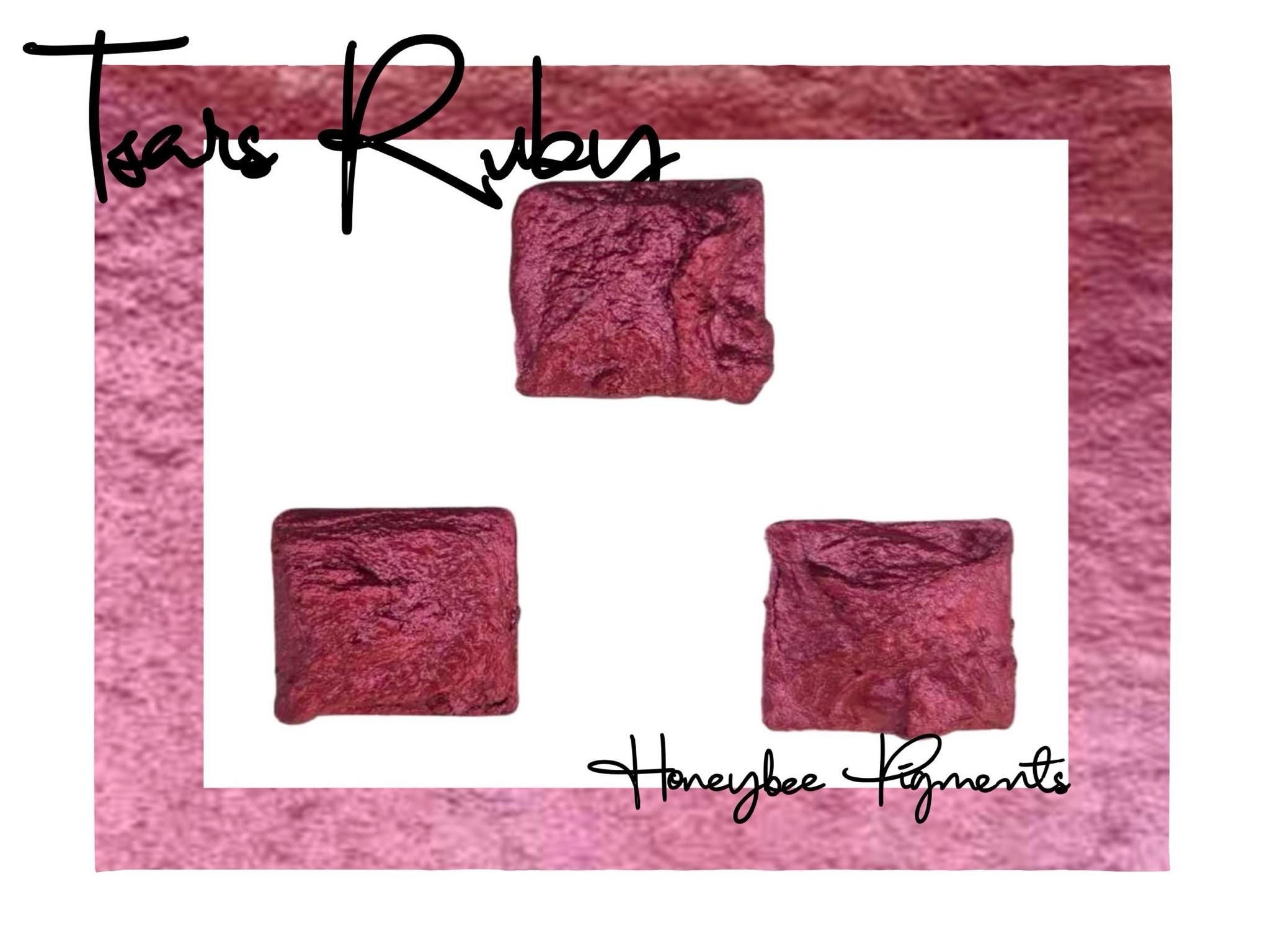 Photos - Tsars Ruby Red Shimmer Watercolour Paint Honeybee Pigments C (2)