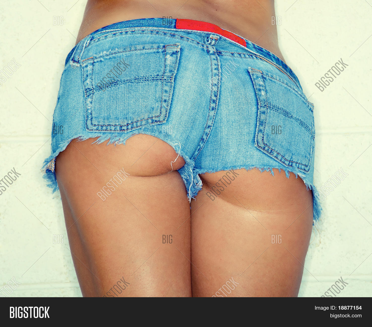 Photos - Denim Booty Shorts Image & Photo (Free Trial) Bigstock