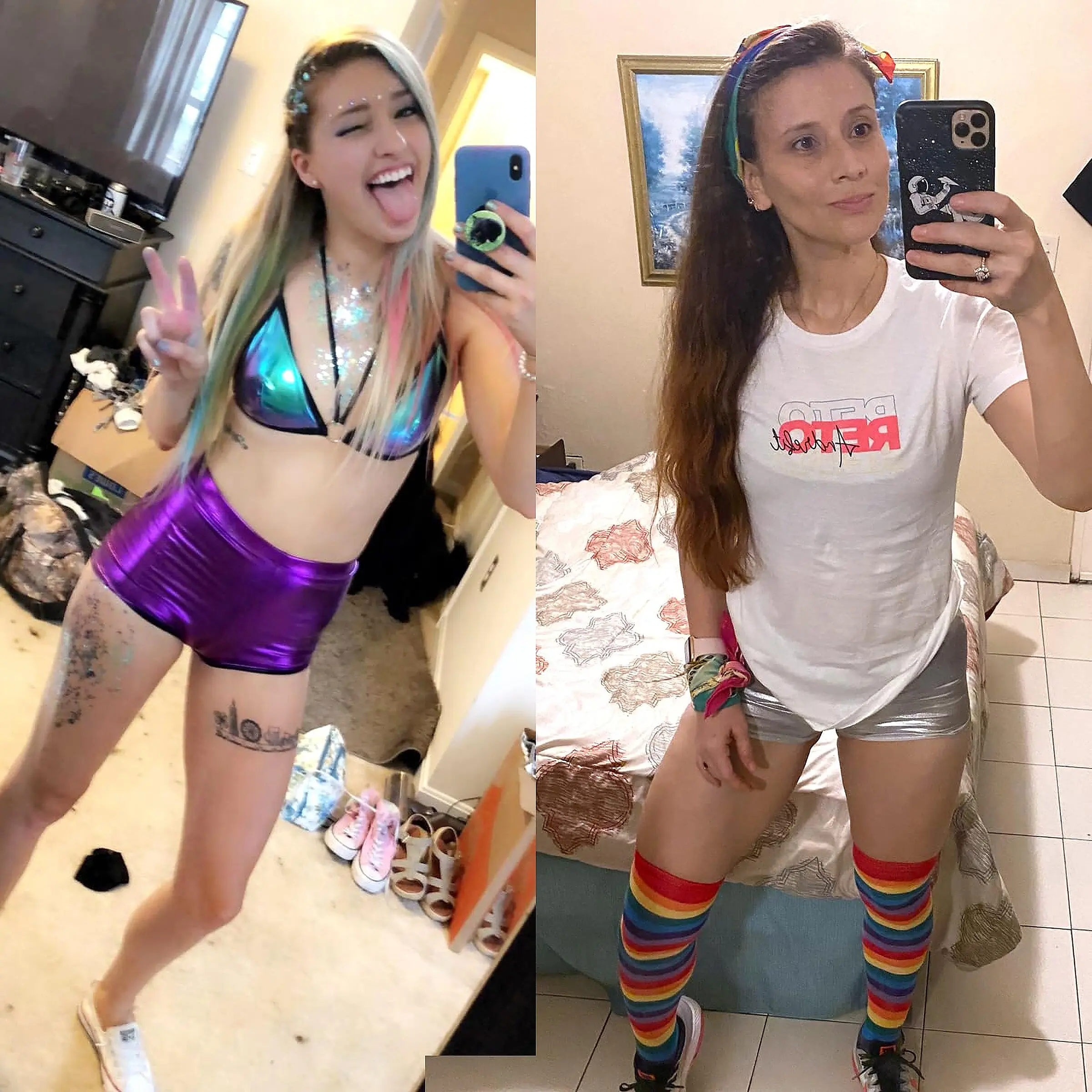 Selfies Booty Shorts - Car And Womens Metallic Rave Booty Shorts Faux Leather Shorts Shiny Hot