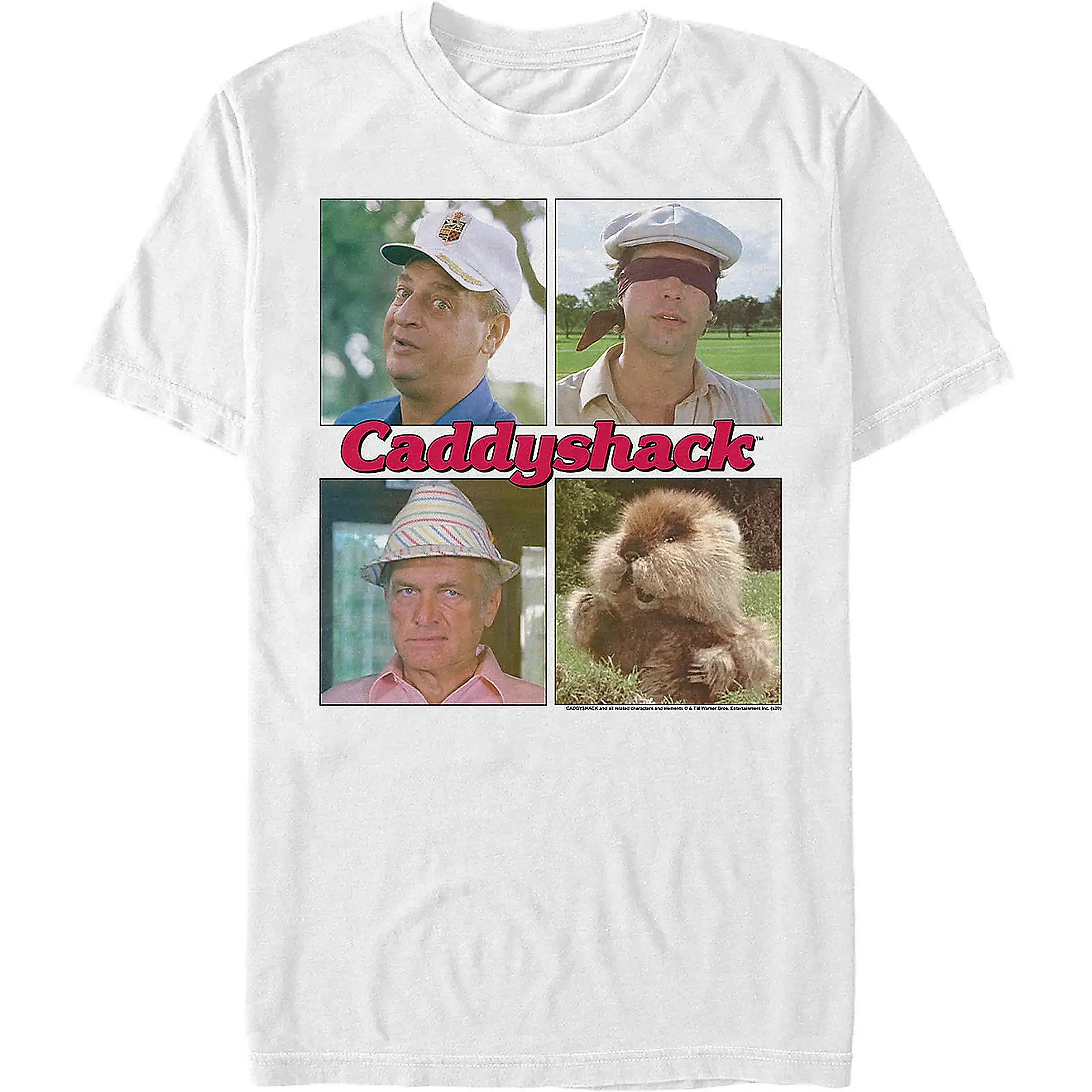 Selfies Booty Shorts - Car And Men S Caddyshack Character Portraits T Shirt White Small