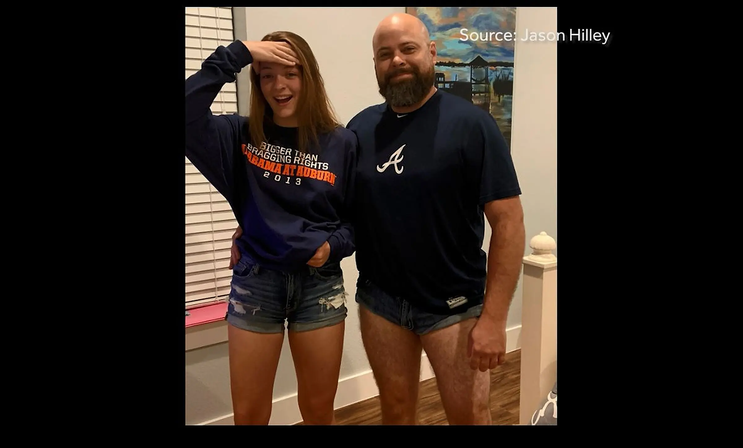 Selfies Booty Shorts - Car And Florida Father Wears Short Shorts To Teach Daughter Dress Code
