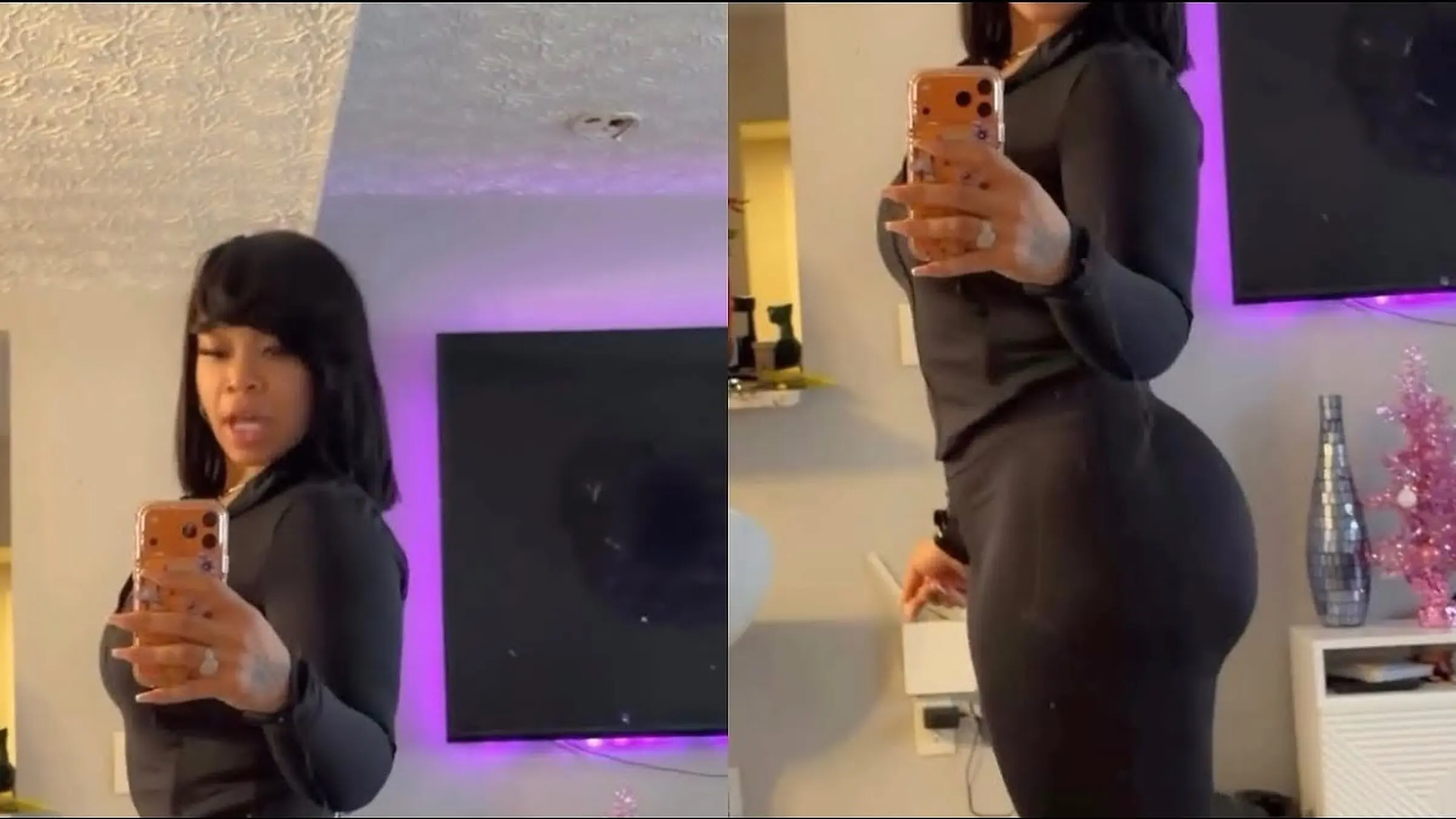 Selfies Booty Shorts - Car And Try On Haul To Go Run Errands Black High Waisted Leggings Mat