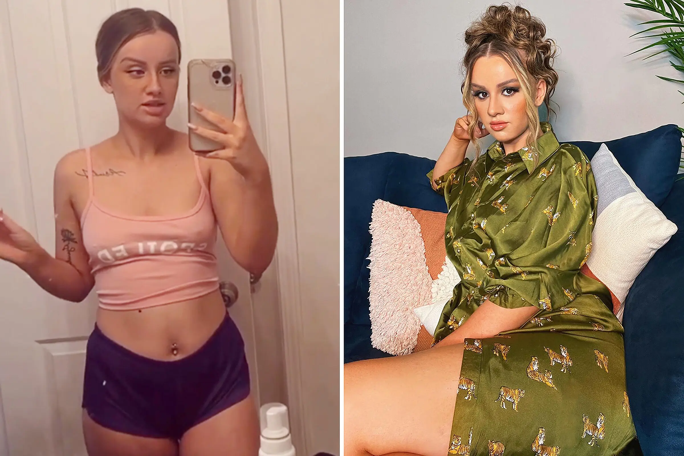 Selfies Booty Shorts - Car And Teen Mom Kayla Sessler Goes Braless In Crop Top And Short Shorts