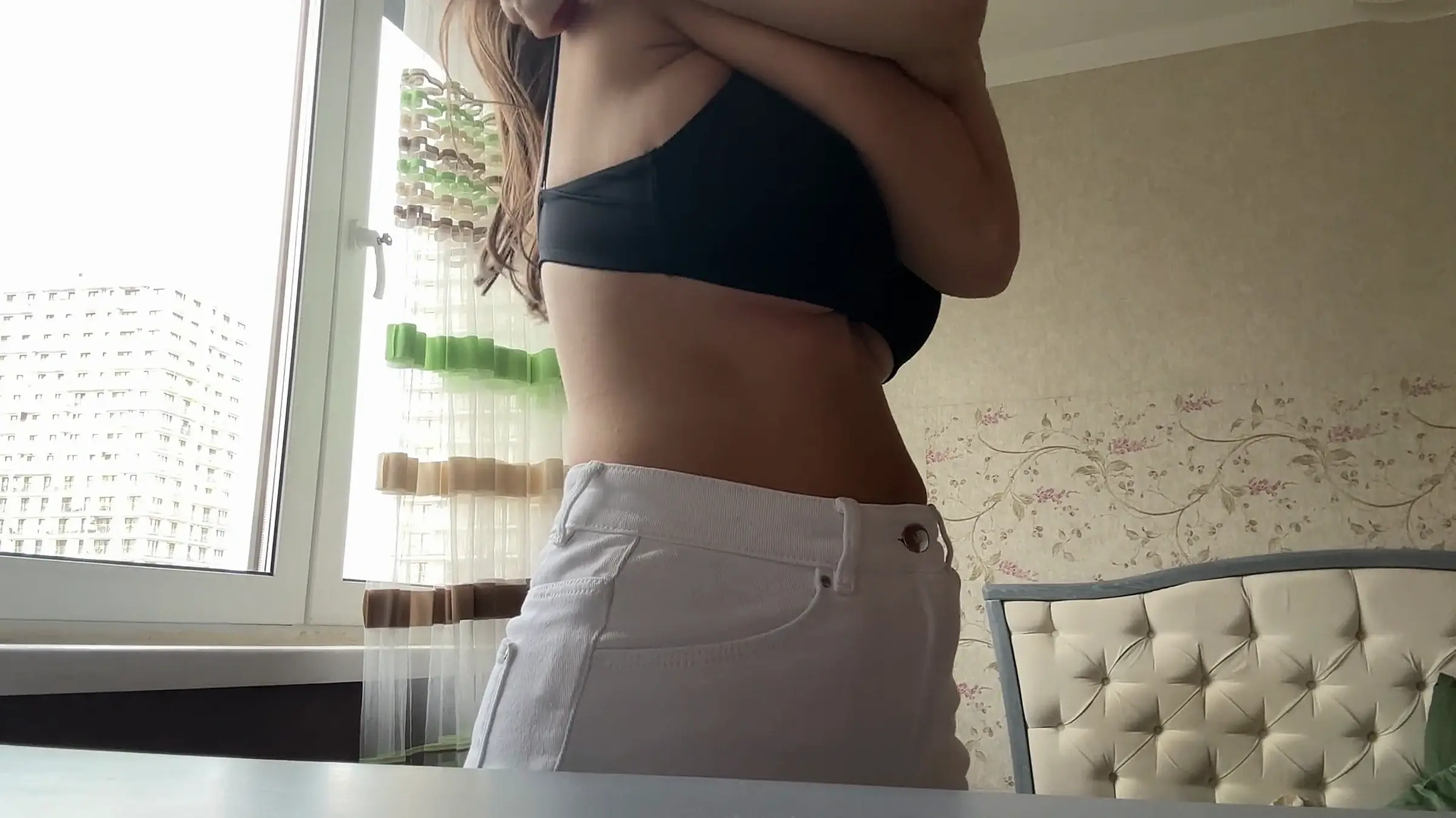 Boobs. Tits. Nipples. Trying On Sexy Tops On My Natural Plump Milk Breasts 4 - 031795