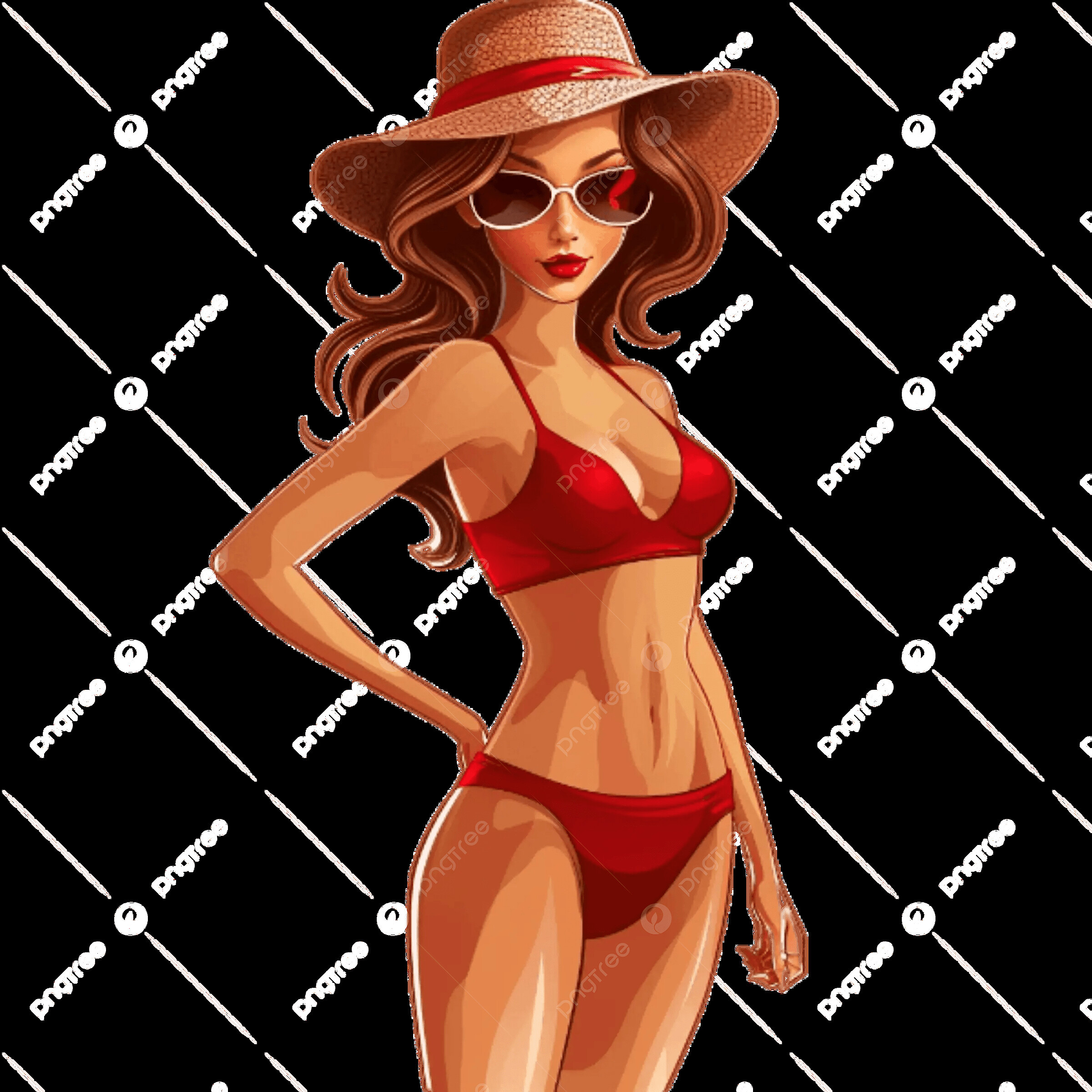 Ext Png Sexy Woman Silhouette In Bikini - Sexy Hot Girl, Transparent Background, Attractive, Sensual Png T