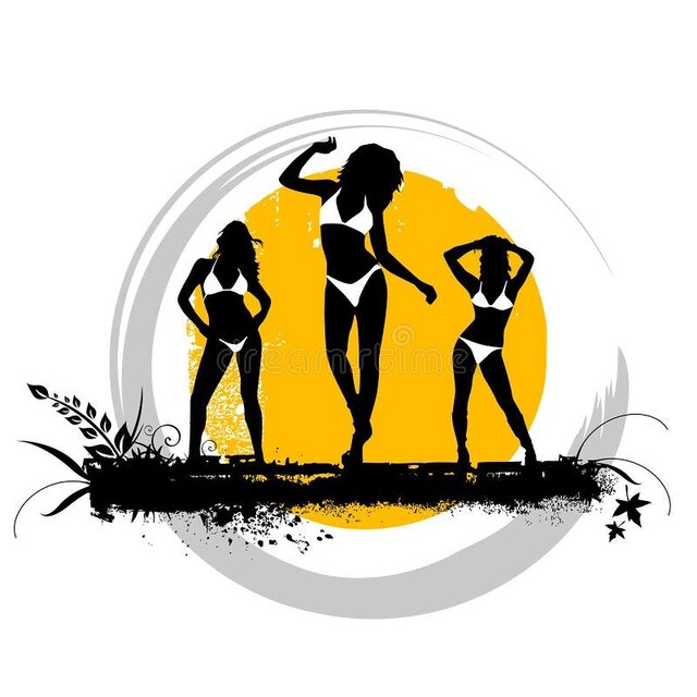 Photos - Bikini Silhouette Stock Illustrations – 8,441 Bikini Silhouette