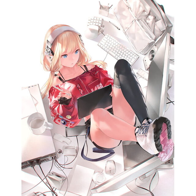 Photos - Anime Girls, Anime, Digital Art, Vertical, 2D, Portrait Display,