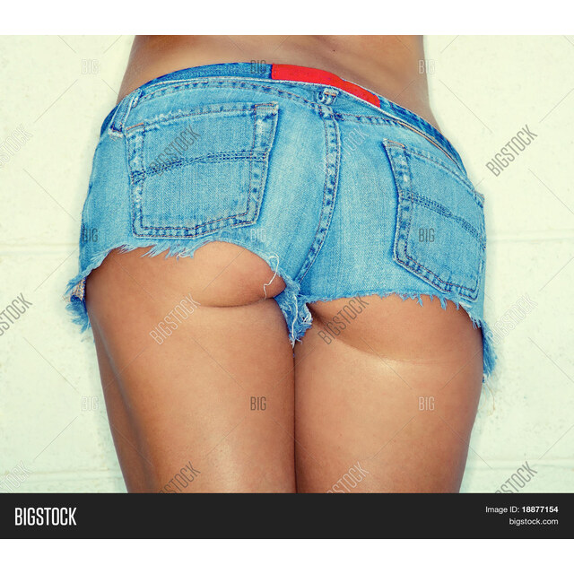 Photos - Denim Booty Shorts Image & Photo (Free Trial) Bigstock