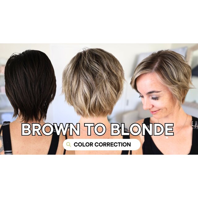 Photos - Dark Brown To Blonde In One Appointment Full Highlight Color Co