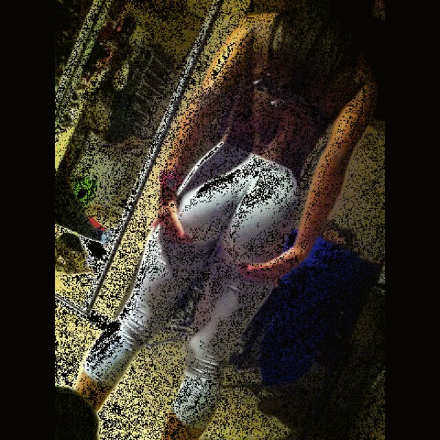 Photos - A Blonde In Red Tights Posed And Showed Her Ass To The Audience