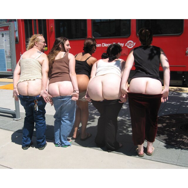 Sexy Blonde Flashing In Booty Shorts - Public Pervs (2)