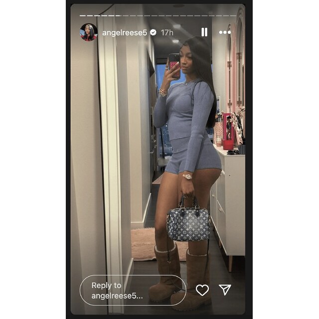 Selfies Booty Shorts - Car And Angel Reese Goes Viral In Booty Shorts On Thursday The Spun