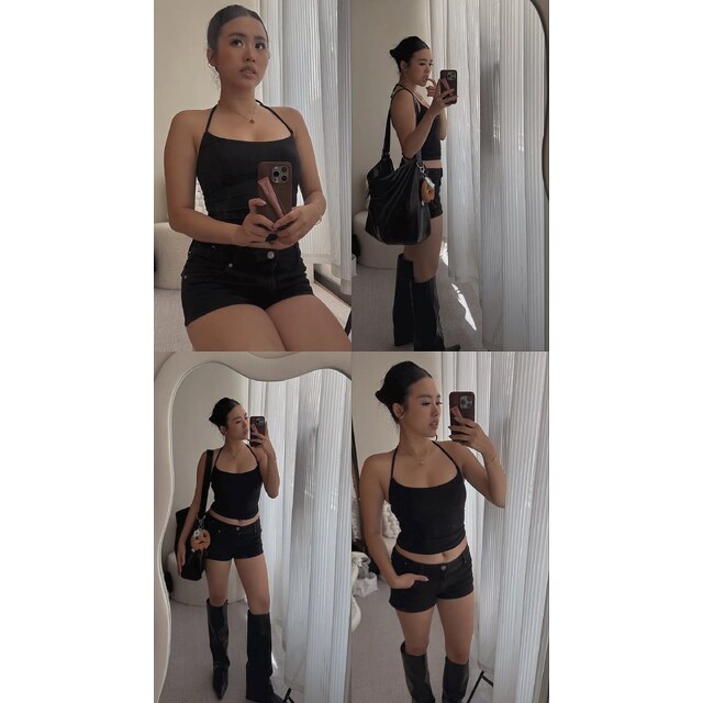 Selfies Booty Shorts - Car And Denim Booty Short Fashionistagirlo