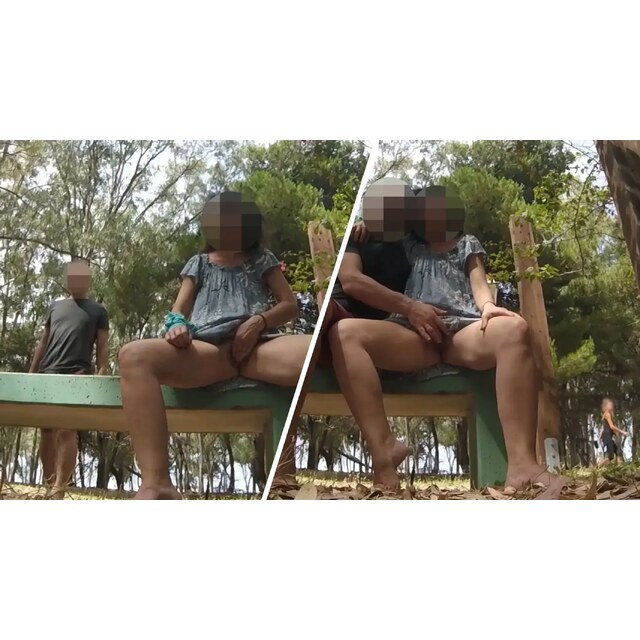 Flashing Pussy In Train - Showing Off My Pussy, A Stranger Met Me In The Park And Helped Me Cum