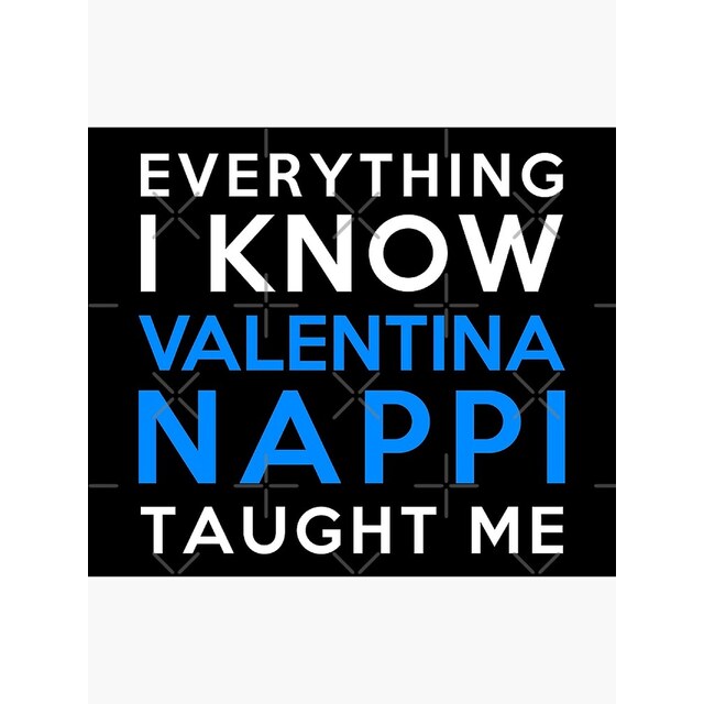 Valentina Nappi - Poster With The Work “Everything I Know Valentina Nappi” By 2Girls1 (1)
